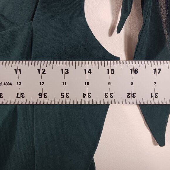 NWT Show Me Your Mumu Claire Midi Dress - Emerald Chiffon, Size Large, Wedding - Picture 13 of 16